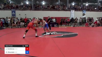 92 kg Semifinal - Jacob Cardenas, Spartan Combat RTC/ TMWC vs Seth Shumate, Ohio Regional Training Center