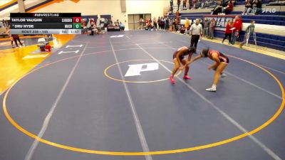 145 lbs Cons. Round 2 - Taylor Vaughn, St. Joseph (S.J.-Ogden) vs Dru Hyde, Macomb