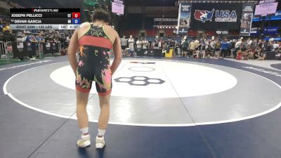 132 lbs Cons. Sub-rd Of 32 - Joseph Pellicci, Connecticut vs Devan Garcia, Michigan