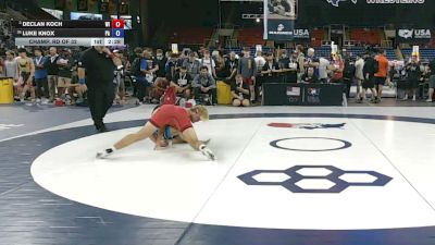 165 lbs Champ. Rd Of 32 - Declan Koch, Wisconsin vs Luke Knox, Pennsylvania