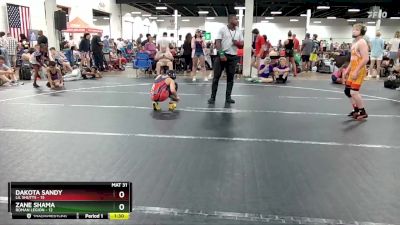 96 lbs Round 4 (6 Team) - Dakota Sandy, Lil Shutts vs Zane Shama, Roman Legion