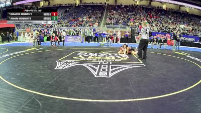 Girls-120 lbs Champ. Round 1 - Alexandra Stiltner, Harper Creek Hs Girls vs Abby Thume, Gladwin Hs Girls