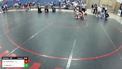 14U Boys - 105 lbs 3rd Place Match - Rocky Thompson, Open Mats Wrestling Club vs Hawke Garrett, Team Nazar Training Center