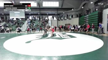 150 lbs Champ. Round 1 - Ashton Frison, Christian Brothers High vs Justin Liess, The Heights