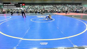 46 lbs Round Of 16 - Arlow Cervantes, Grizzly Wrestling Club vs Jonnis Covarrubias, Shafter Youth Wrestling
