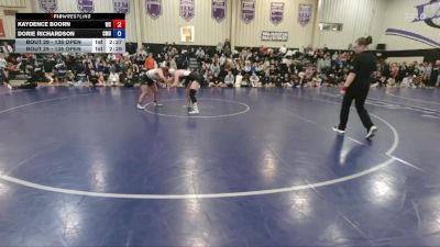 138 Open Champ. Round 1 - Dorie Richardson, Central Methodist University vs Kaydence Boorn, Wartburg