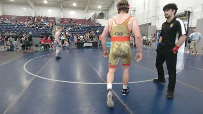 215 lbs Champ. Rd Of 16 - Hudson Koch, Nevada Elite Wrestling vs Holden Hoiness, Billings Wrestling Club