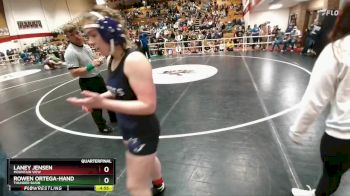 155 lbs Quarterfinal - Rowen Ortega-Hand, Thunder Basin vs Laney Jensen, Mountain View