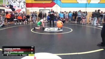 130 lbs 3rd Place Match - Caydence Watters, Natrona County vs Chloe Dallman-Janski, Kelly Walsh