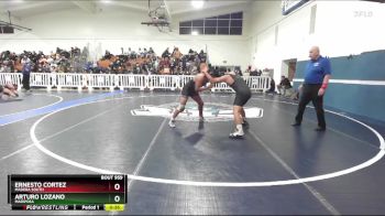 165 lbs Cons. Round 4 - Ernesto Cortez, Madera South vs Arturo Lozano, Mariposa