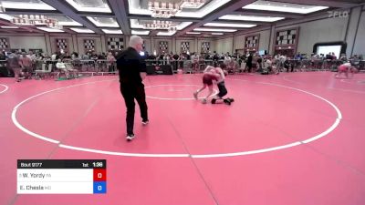 106 lbs Semifinal - William Yordy, Pa vs Eli Chesla, Md