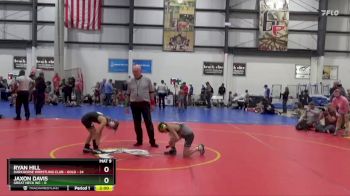 65 lbs Round 3 (4 Team) - Ryan Hill, DARKHORSE WRESTLING CLUB - GOLD vs Jaxon Davis, GREAT NECK WC