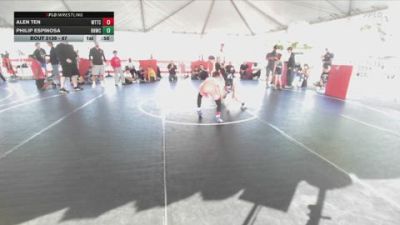 67 lbs Quarterfinal - Alen Ten, World Team Training Center vs Philip Espinosa, Rough House Wrestling Club