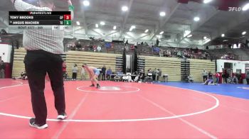 285 lbs Quarterfinal - Angus Machen, Tell City vs Tony Brooks, Crown Point