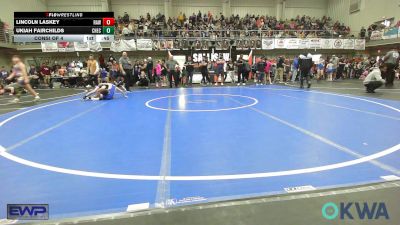 73 lbs Consi Of 4 - Lincoln Laskey, Raw Wrestling Club vs Ukiah Fairchilds, Checotah Matcats