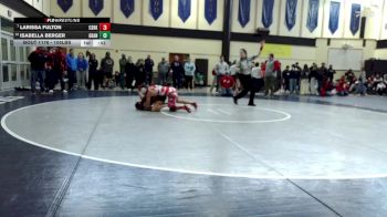 105lbs Cons. Round 5 - Isabella Berger, Granger (Girls) vs Larissa Fulton, Castle Rock (Girls)