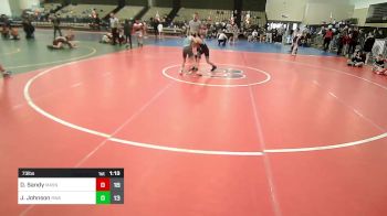 73 lbs Rr Rnd 10 - Dakota Sandy, Mat Assassins vs Jett Johnson, Roundtree Wrestling Academy Black