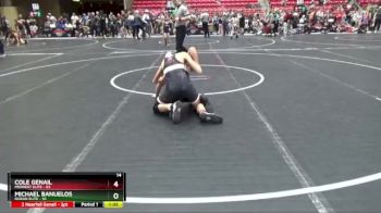 130 lbs Round 1 (6 Team) - Cole Genail, Midwest Elite vs Michael Banuelos, Duran Elite