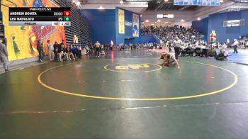 132 lbs Prelim - Andrew Bonita, Don Bosco Prep vs Leo Badolato, St Paul VI Catholic