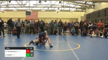 111 lbs Semifinal - Cael Weidemoyer, Broad Axe Wrestling Club Red.10 vs David Jewell, Minion Black ES