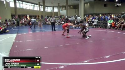 113 lbs Cons. Round 2 - Thomas Norris, Alabama Elite vs Laird Walker, Wrestling Academy Of Louisiana