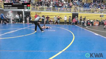 55 lbs Consolation - Dax Cook, D3 Wrestling Cluib vs Grady Neighbors, Tonkawa Takedown Club