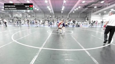 120 lbs Round Of 16 - Peyton Cock, Team Nebraska vs Jada Figueroa, Elite NJ Red