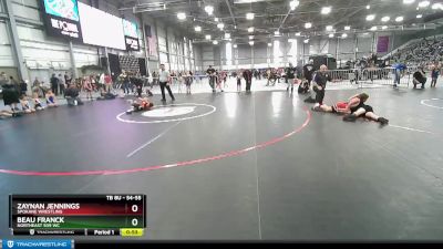 54-55 lbs Round 3 - Zaynan Jennings, Spokane Wrestling vs Beau Franck, NorthEast 509 WC