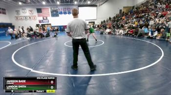 285 lbs 5th Place Match - Landon Smith, Kelly Walsh vs Jamison Bade, Laramie
