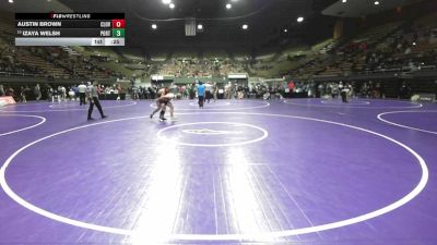 152 lbs Consi Of 8 #2 - Austin Brown, Clovis West vs Izaya Welsh, Porterville