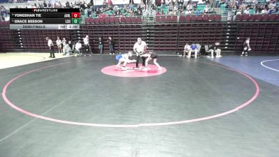 120 lbs Semifinal - Yongshan Tie, Ashley Ridge vs Grace Beeson, Lexington