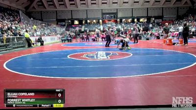 2A-144 lbs Cons. Round 2 - Elijah Copeland, Callaway vs Forrest Whitley, Pierce County HS