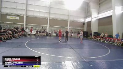 190 lbs Quarterfinals (8 Team) - Daniel Moylan, California vs Jeremiah Wilgers, South Dakota