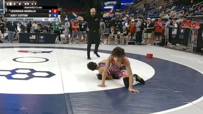 100 lbs Cons. Semis - Leonidas Murillo, Pennsylvania vs Joey Cotter, Connecticut
