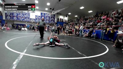 76-80 lbs Round Of 16 - Jaxson Goodin, Morrison Takedown Club vs Tillman Smith, Redskins Wrestling Club