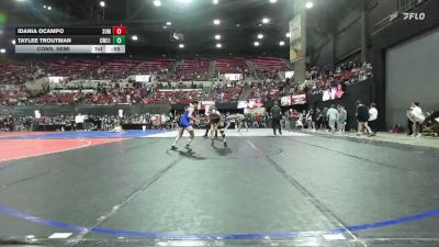 110 lbs Cons. Semi - Idania Ocampo, Summit Wrestling Club vs Taylee Troutman, Heights Wrestling Club