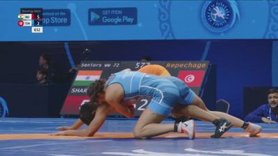 72 kg Repechage #2 - Tanu Sharma, India vs Zaineb Sghaier, Tunisia