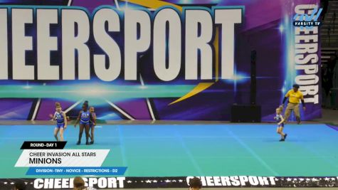 Cheer Invasion All Stars - Minions [2024 L1 Tiny - Novice - Restrictions - D2 Day 1] 2024 CHEERSPORT Charlotte Classic