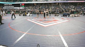 6A 157 lbs Quarterfinal - Royce Espinoza, Triton High School vs Brock Smith, Jacksonville High School