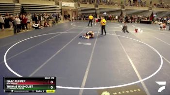 127 Championship Bracket Cons. Round 4 - Thomas Holmquist, St. Thomas Academy vs Isaac Pumper, New Prague