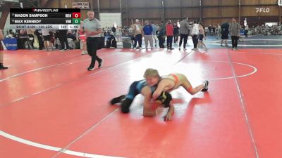 100 lbs Rr Rnd 3 - Mason Sampson, Iron Faith vs Max Kennedy, Vhw