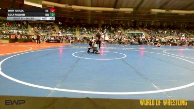 76 lbs Consi Of 4 - Troy Garza, The Valley WC vs Kolt Palmer, Roundtree Wrestling Academy