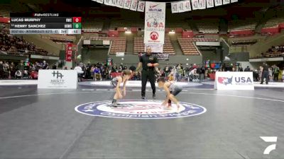 Bantam - 56 lbs Cons. Round 5 - Ace Gabriel, Team Selma Wrestling Club vs Maddoc Harrell, LAWC