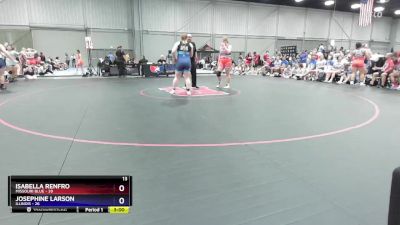 190 lbs Round 2 (8 Team) - Isabella Renfro, Missouri Blue vs Josephine Larson, Illinois