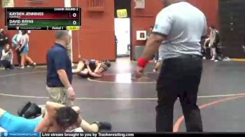 132 lbs Champ. Round 2 - Kayden Jennings, Foothill vs David Rayas, SLAM Academy