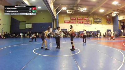 157 lbs Cons. Round 2 - Jacob Perez, Artesia vs Jacob Kolahi, Portola