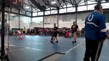 94-100 lbs Quarterfinal - Bentley Fields, Backyard Brawlers - Midwest vs Riley Hinton, Vandalia Jr High