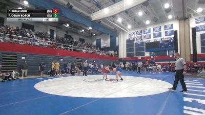 152 lbs 7th Place - Logan Krul, Avonworth vs Josiah Bosch, Beaver C.C.