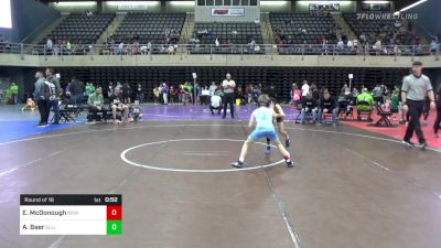 74 lbs Round Of 16 - Erik McDonough, New Castle vs Abram Baer, Ellicott City