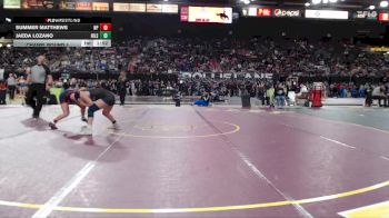 125 lbs Champ. Round 1 - Jaeda Lozano, Hillsboro vs Summer Matthews, New Plymouth